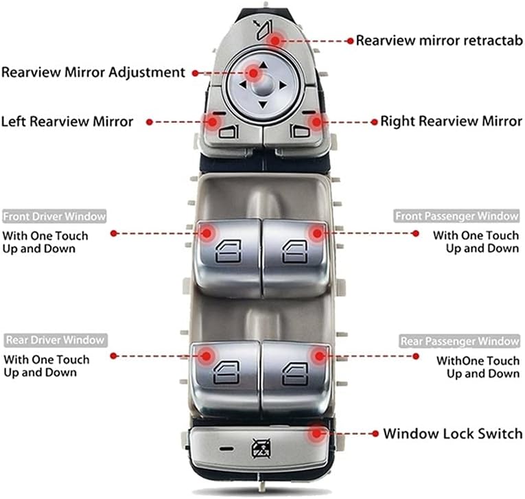 Yurefax Master Power Window Switch for Mercedes-Benz - Image 2