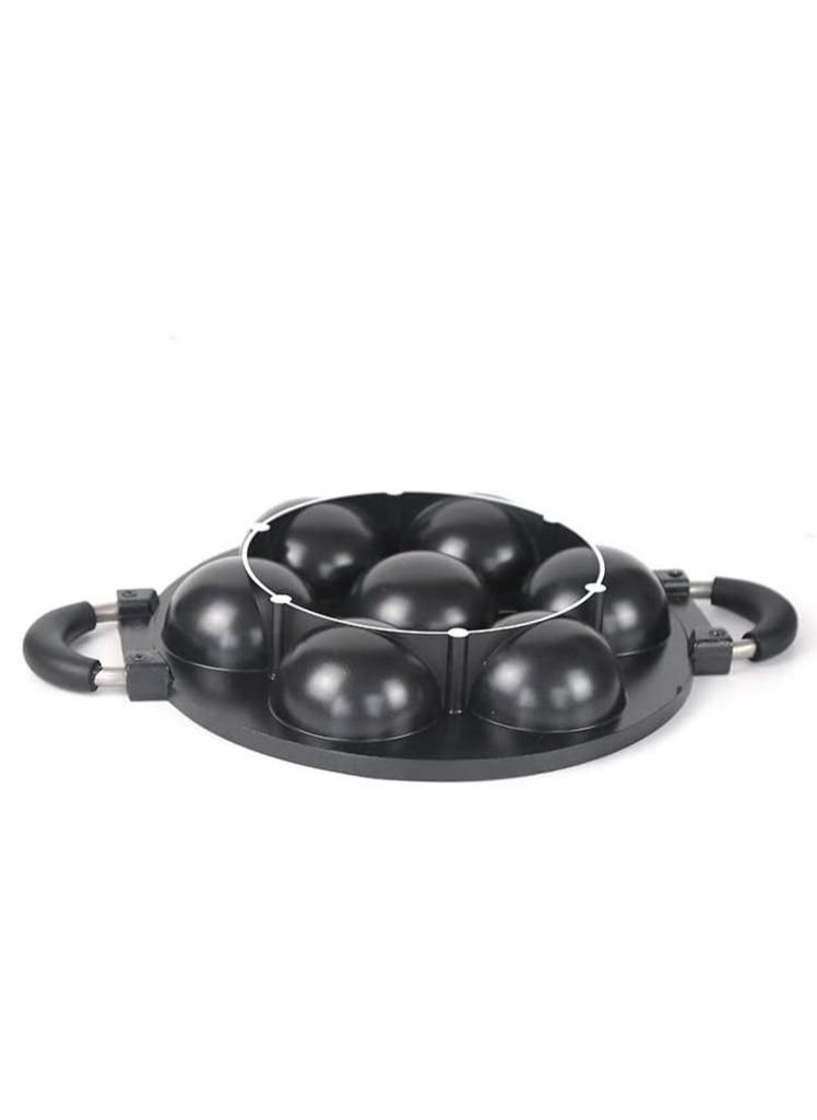 DubaiGallery 7 Hole Cooking Cake Pan Cast Iron Omelette Pan Non Stick Cooking Pot Breakfast Egg Cooker Cake Mold Kitchen Cookware  - Image 4