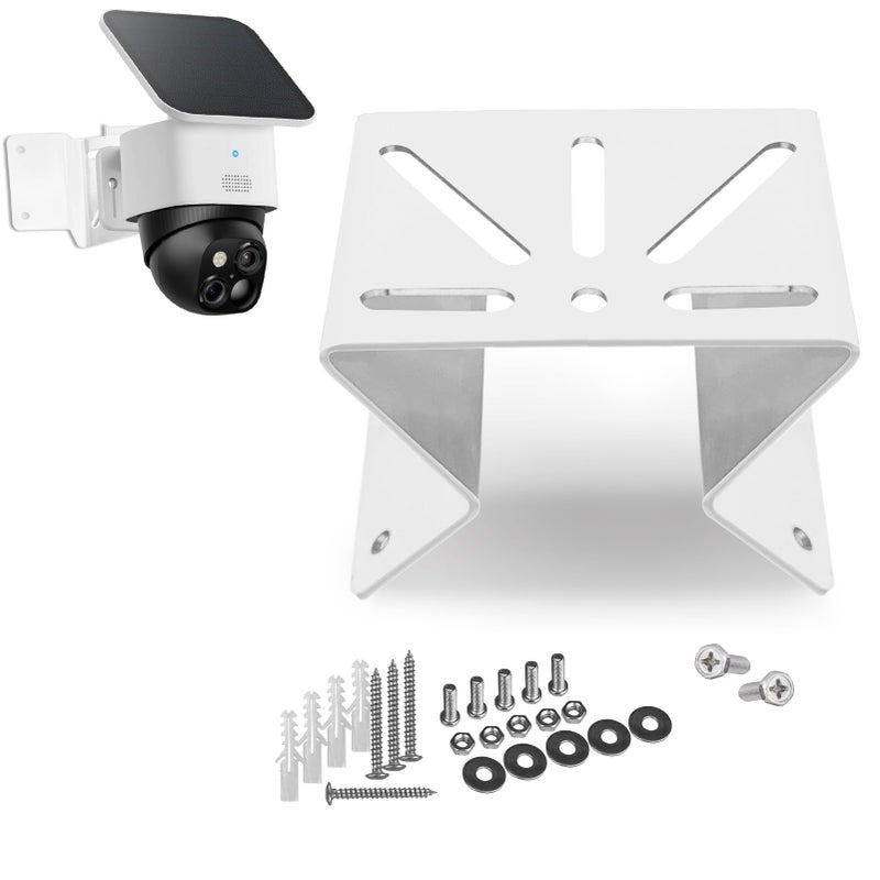 WiTi Metal Corner Mount for eufy soloCam s340, to Achieve a Wider View Range 270Â° on Both Sides of Exterior Wall Corner, Bracket for PTZ Camera Spray Coated Antirust for Outdoor and Indoor - Image 1