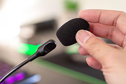 LEFXMOPHY Blackshark Pop Filter Replacement for Razer BlackShark V2 / V2 Pro / V2 X/Kaira Pro Gaming Headset Microphone Windscreen Mic Foam Cover, 3-Pack - Image 2