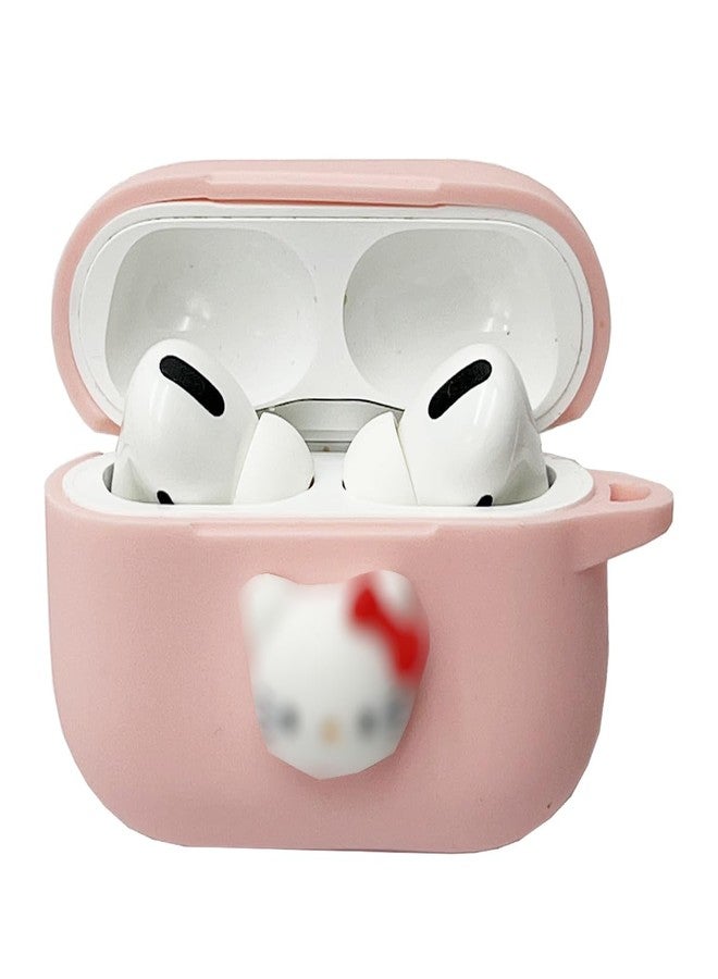 Seadream Cartoon Case for Airpods Pro 2nd Generation 2022,Seadream Kawaii Silicone Protective Cover 3D Cute Cat Animal Character Case Cover with Metal Keychain Compatible with Airpods pro 2nd - Image 3