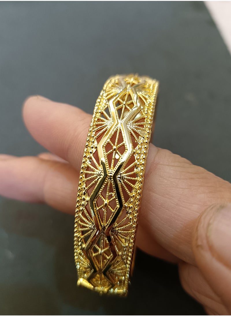 Generic - 18k gold plated bangle women bangle - Image 1