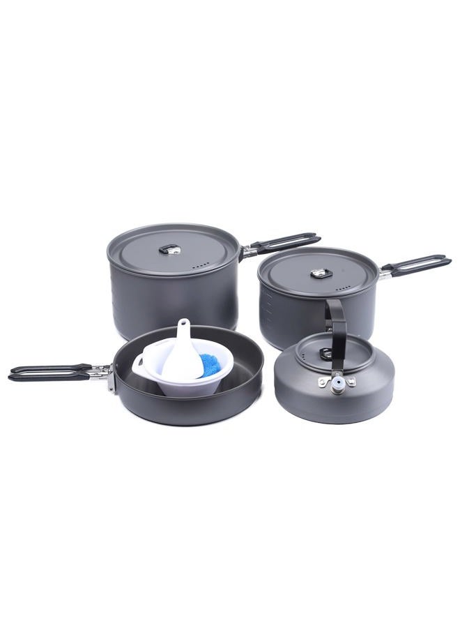 Fire-Maple طقم أدوات الطهي للتخييم 4 قطع من فيست مع أواني، غلاية، قدرين ومغرفة للتنزه، الصيد والنزهات - Image 1