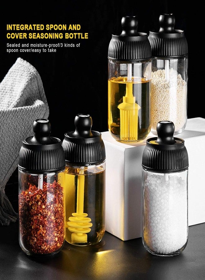 Drumstone [𝟏𝟓 𝐘𝐄𝐀𝐑𝐒 𝐖𝐀𝐑𝐑𝐀𝐍𝐓𝐘 Cruet Bottle Container | Food-Grade Silicone Ring, High-Temperature Condiment Canisters | Airtight Spice Jar Dispenser for Backpacking, Camping, and BBQ - Image 4