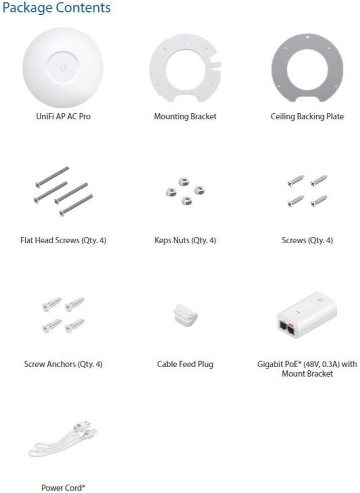 UBIQUITI NETWORKS COMMERCIAL - Ubiquiti UAP-AC-PRO 2-PACK Unifi AP AC PRO 11ac Dual-Radio Pro Access Point - Image 1