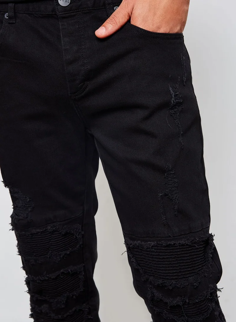 Cayler & Sons Inverted Biker Slim Fit Jeans