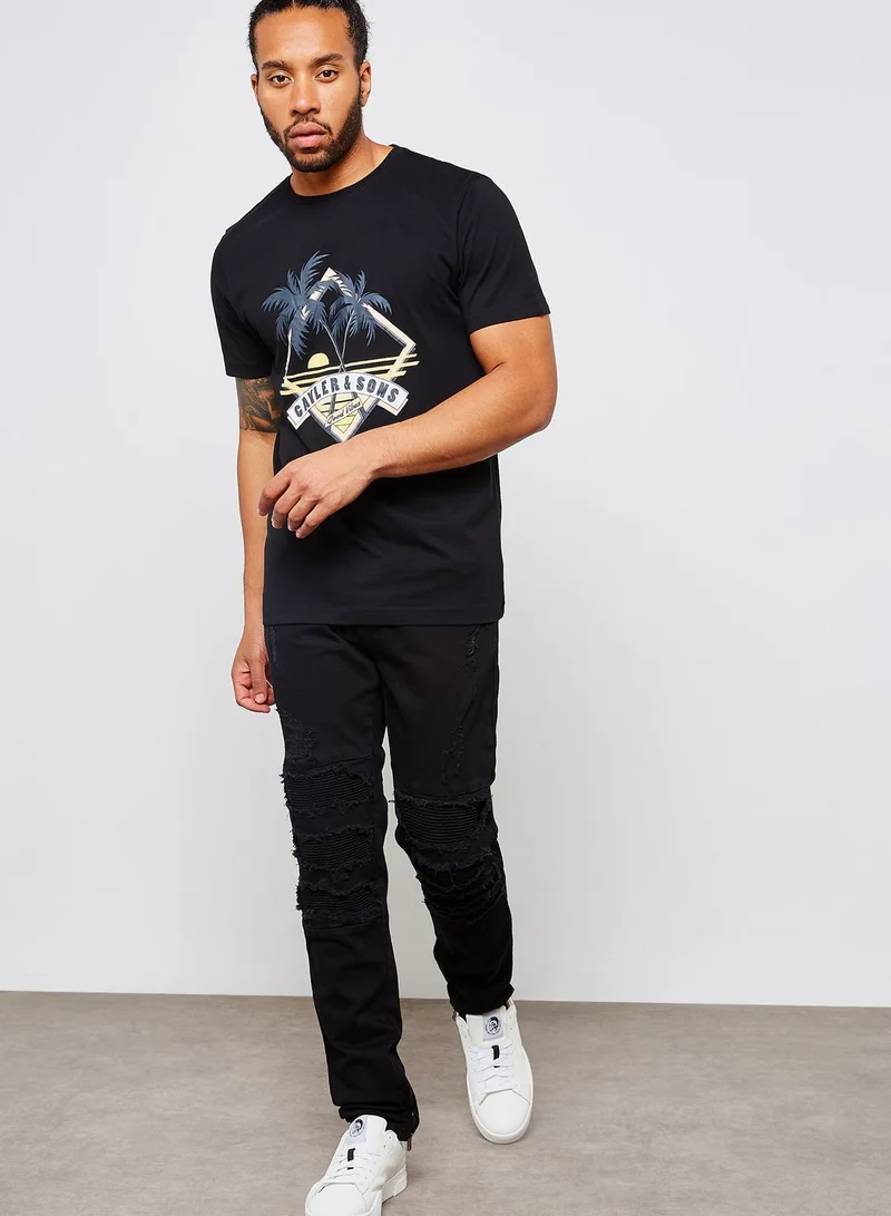 Cayler & Sons Inverted Biker Slim Fit Jeans