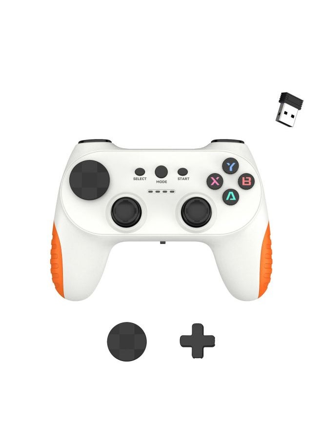 Generic 2.4G Wireless Gamepad Support Android/p3/pc360 Compatible Black Myth USB Computer Gamepad-Product Color:Black + Orange (including Packaging)  - Image 3