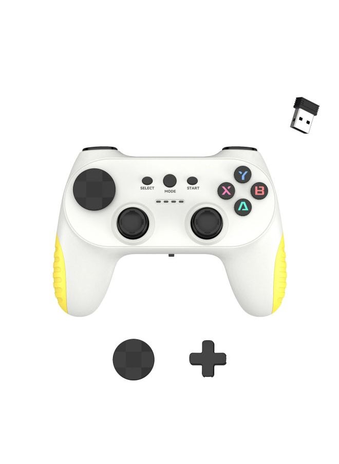 Generic 2.4G Wireless Gamepad Support Android/p3/pc360 Compatible Black Myth USB Computer Gamepad-Product Color:Black + Orange (including Packaging)  - Image 1