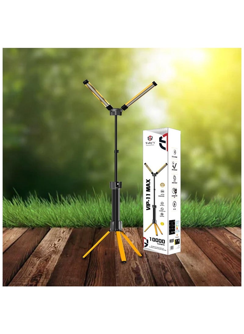Toby's - Toby's VIP 11 MAX Rechargeable Camping Light with 10000 Lumens Best For Outdoor Party Picnic Barbeque On Desert Multifunctional Sanara Light With Built in Rechargeable Battery Facility 5000mAh - Image 1