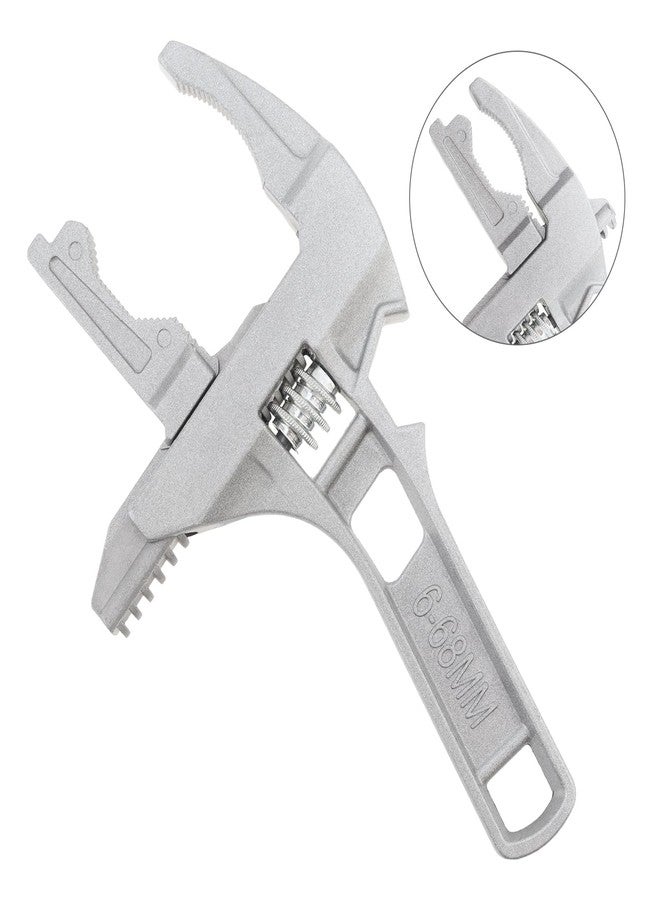 OriGlam Stubby Adjustable Wrench, Large Opening Wrench Spanner, Aluminum Alloy Wide Jaw Spanner Repair Tool for Bathroom Washbasin Tube Plumbing Automotive - Image 2