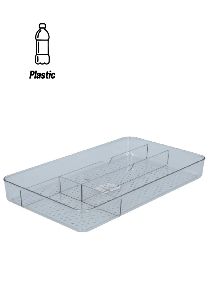 Felli Plastic Easy to Clean Fridge Storage Organizer Clear 33 x 19 x 4.2 cm FF-8108