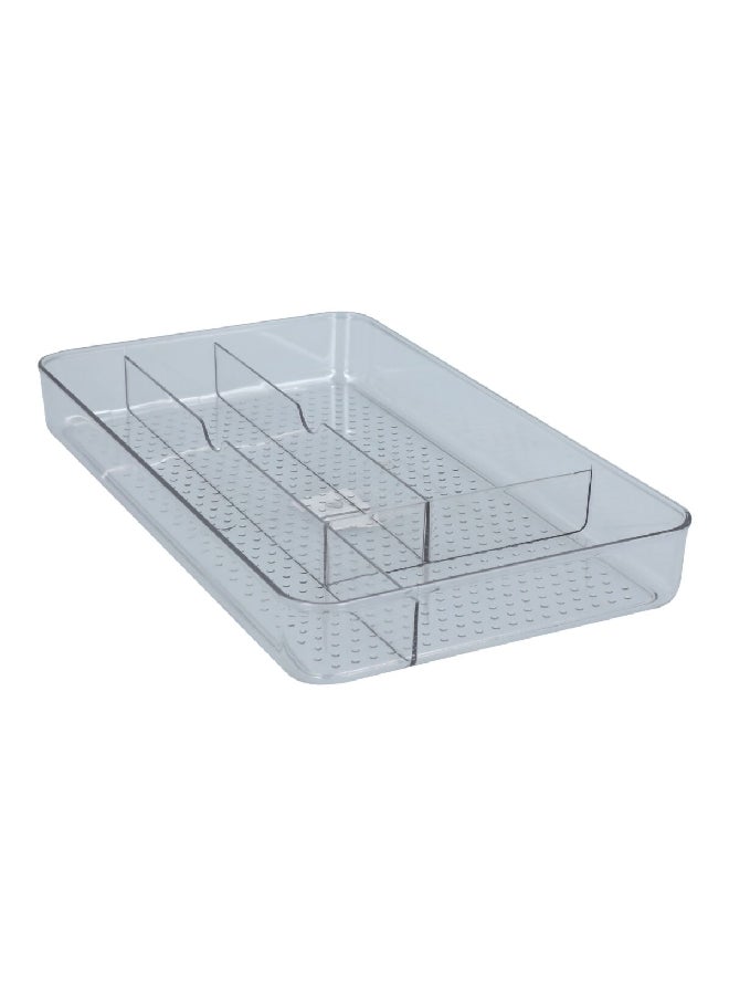 فيلي منظم تخزين مصنوع من البلاستيك سهل التنظيف للثلاجة وبلون شفاف وبأبعاد 33 × 19 × 4.2 سم FF-8108 - Image 2