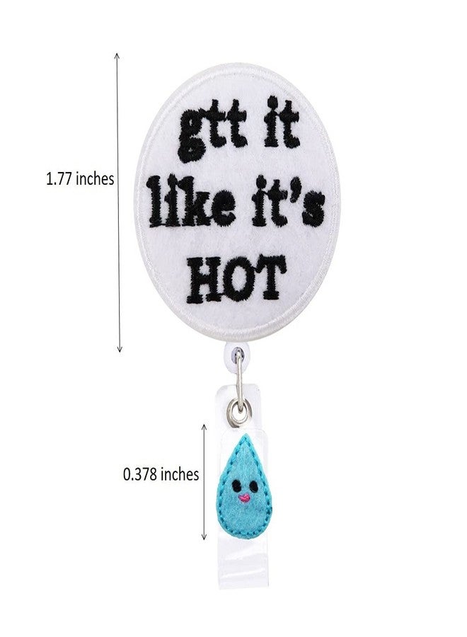 Rockapatch Gtt It Like It's Hot Retractable Name Card Badge Holder Reel with Alligator Clip, 24 inches Thick Pull Cord - Image 3