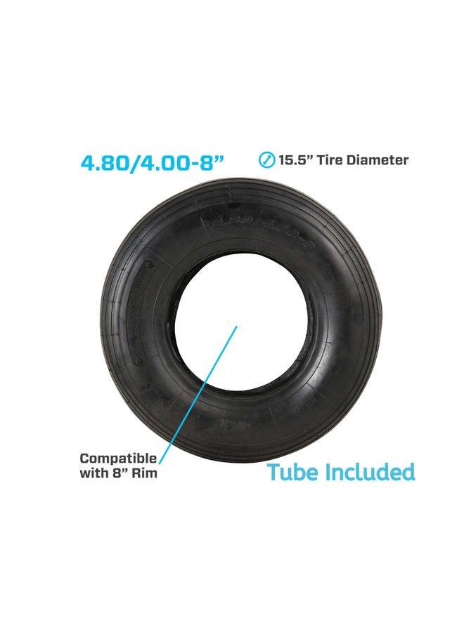 Marathon 4.80/4.00-8" Replacement Pneumatic Wheel Tire and Tube - Image 4