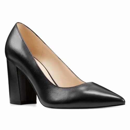 Nine West Women's Astoria9x9 Pump, Black Leather, 6 - Image 2