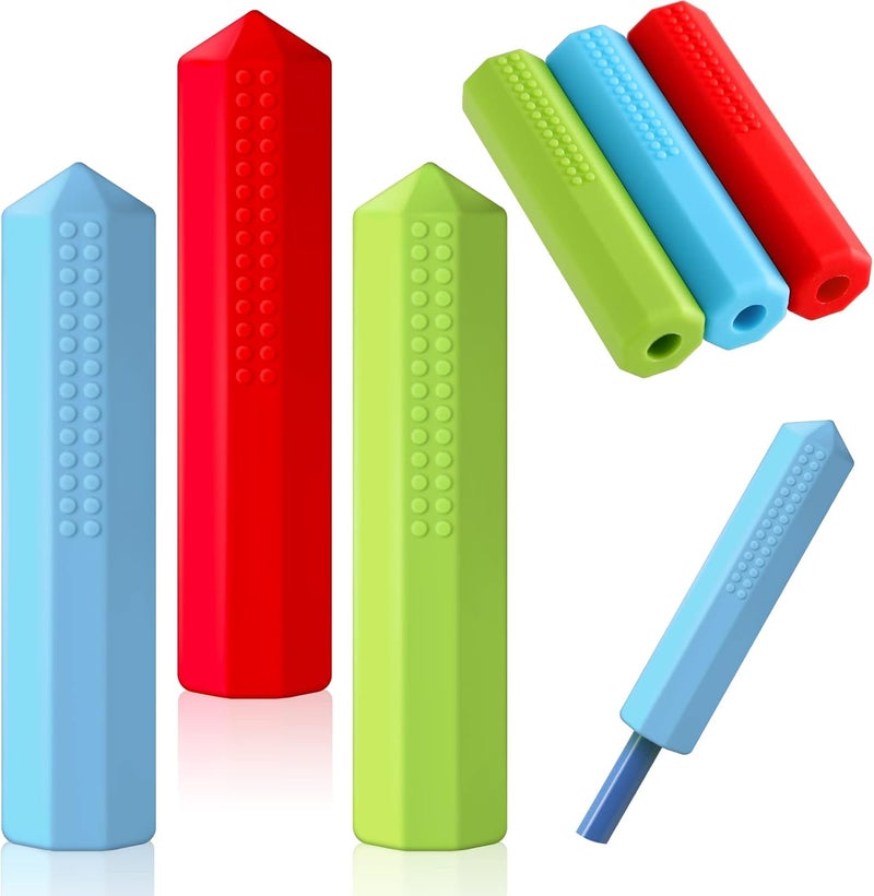 Sensory Chew Pencil Toppers Set for Kids