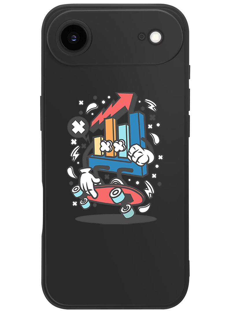 Theodor Protective Slim Fit Case Liquid Silicone Cover with Full Body Protection Anti-Scratch Shockproof Case For Apple iPhone 17 Air (Black) Stocks Market - Image 1