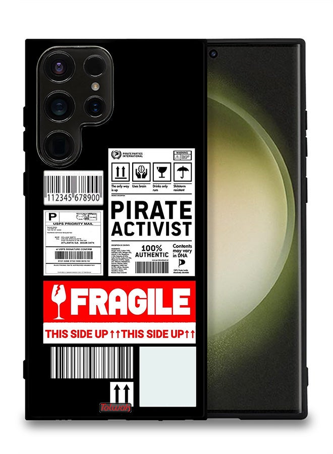 Tolwak Samsung Galaxy S23 Ultra 5G Protective Case Cover Private Activist Fragile Sticker - Image 2