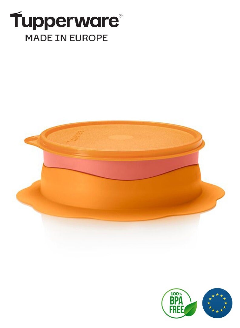 توبروير طبق للأطفال بقاعدة سيليكون لعدم الإنزلاق 500مل من تابروير - برتقالي - Image 4