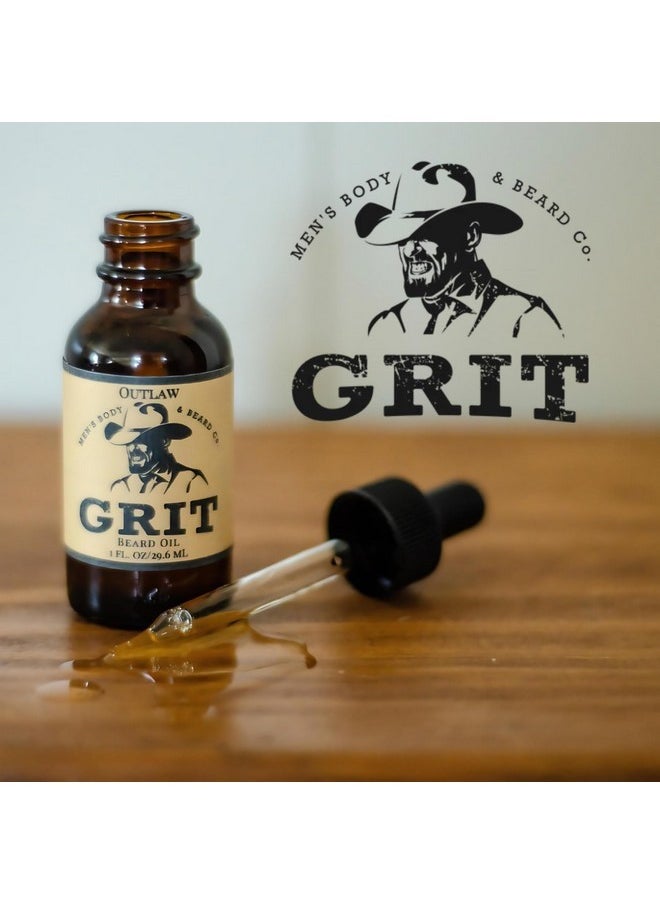 GRIT Outlaw Premium Beard Oil (1 Fl Oz) | Coconut Oil, Vitamin E | Beard Oil For Grooming | Hydrating Conditioning Oils | Softens Brittle & Dry Facial Hair |  - Image 5