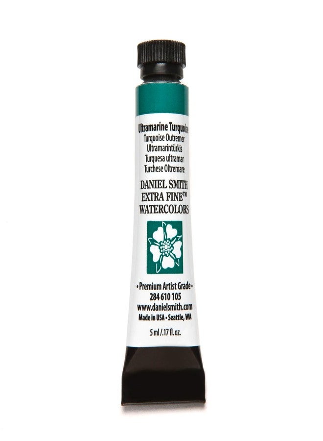 DANIEL SMITH, 5ml, Ultramarine Turquoise 284610105 Extra Fine Watercolors Tube - Image 1