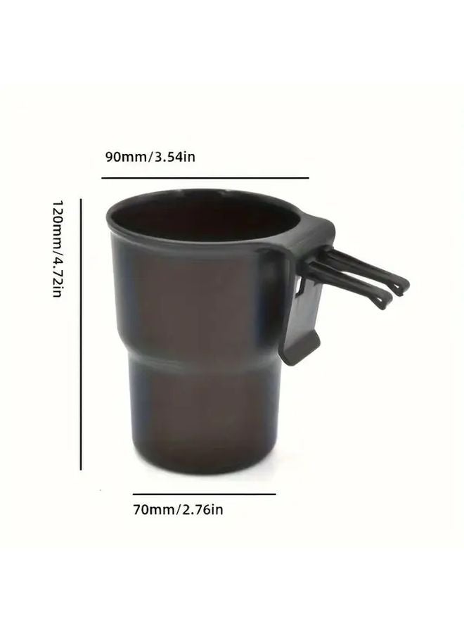 Black Versatile RV Car Cup Holder Secure Phone Drink Trash Storage Accessory - Image 2