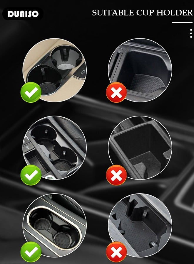 DUNISO 3-in-1 Cup Phone Holder Car Cup Holder Phone Mount for Car with Tray Mount Adjustable Base with 360° Rotation Universal Multifunctional Cup and Food Holder Cell Phone Holder for Car - Image 4