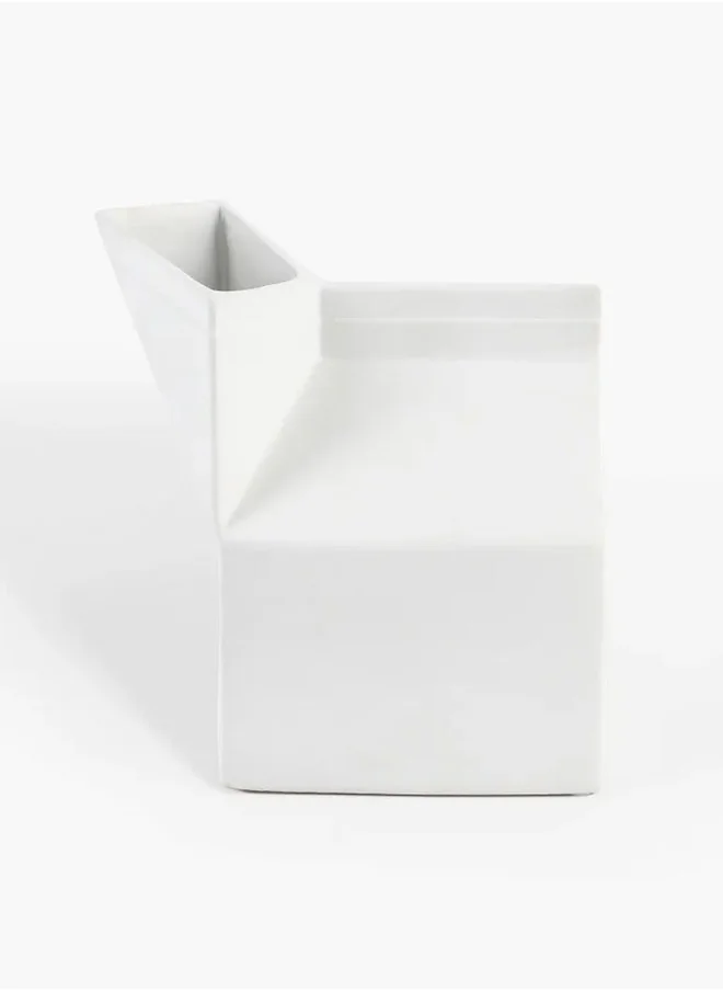 تو إكس إل هوم Vase Porcelain WHITE 18.5x14x20cm