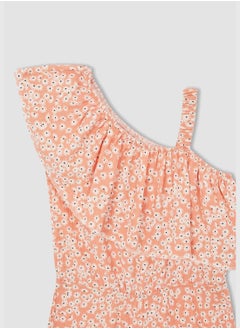 DeFacto Regular Fit Sleeveless Frill Detail Dungarees  - Image 2