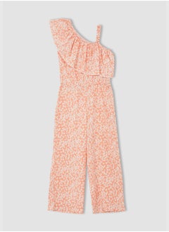 DeFacto Regular Fit Sleeveless Frill Detail Dungarees  - Image 1