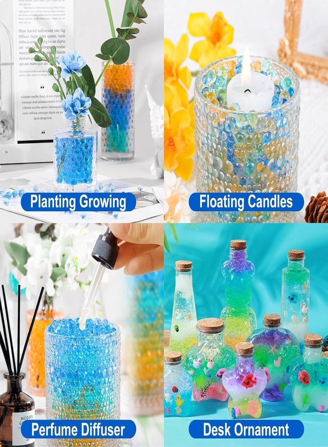 COOLCOLD Gel Blaster Refill Ammo – 20,000 Rounds of 7-8mm Non-Toxic Water Beads for Toy Guns – Safe for Adults 15+ – Transparent Blue + Green Bullets – Pack of 2 – Also Ideal as Home Decor Vase - Image 2