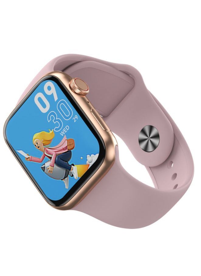 Modio MC66 Smart Watch, Support Calling, Full Screen, Heart Rate, Step Count, Sleep Alert (Pink)