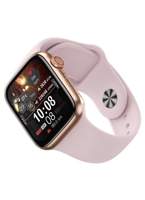 Modio MC66 Smart Watch, Support Calling, Full Screen, Heart Rate, Step Count, Sleep Alert (Pink)