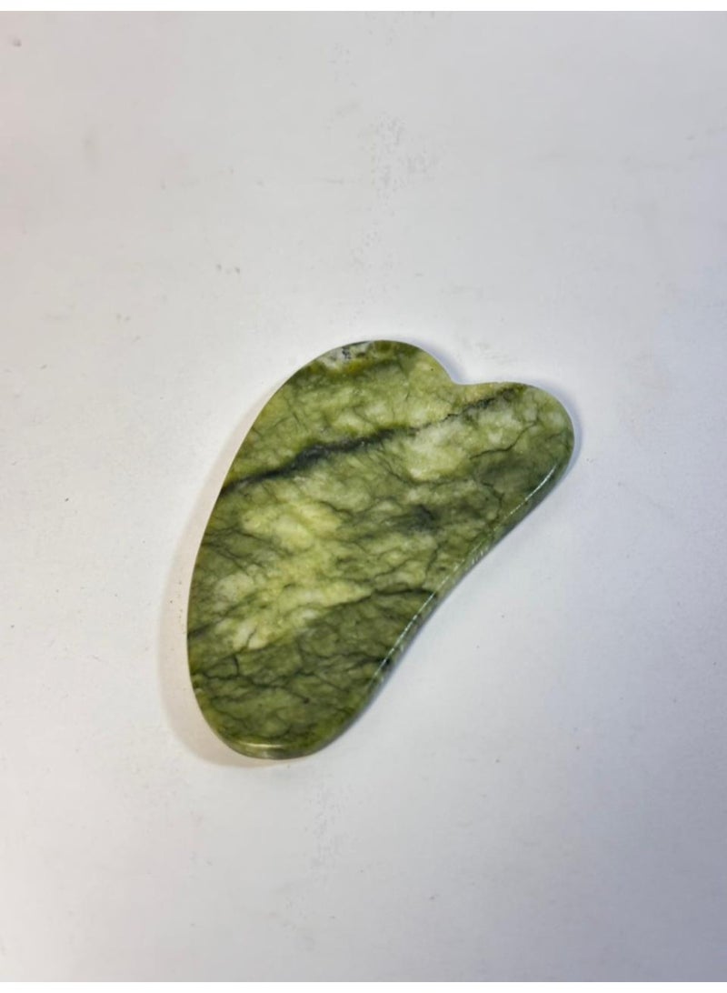 maya accessories gua Sha Massage Tool, Natural Jade Scraping Facial Tool For Spa Acupuncture Therapy Treatment On Face Back, Arms, Neck, Shoulder Stone Guasha - Image 4