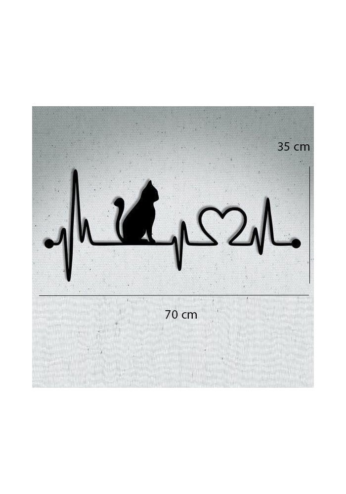 Horoof Home Cat Heartbeat Wall Art - Image 3
