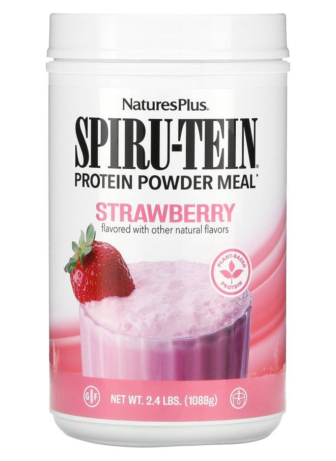 NaturesPlus - Spiru-Tein Protein Powder Meal Starwberry 2.4 lbs (1088 g) - Image 1