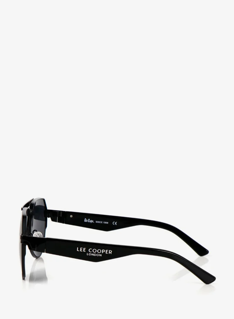 Lee Cooper  Polarized Sunglasses Black Frame Grey Mirror Lens 51mm  - LCM10823C1 for Men | Best Price UAE