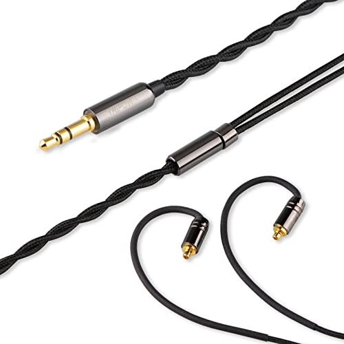 Linsoul Tripowin Zombur in Ear Monitor Cable, 4N High Purity OFC Oxygen Free Cable HiFi Wired IEM Cable, Cotton Yarn Outer Layer, 3.5mm Audio Jack for Musician Audiophile(Without Mic, MMCX) - Image 4