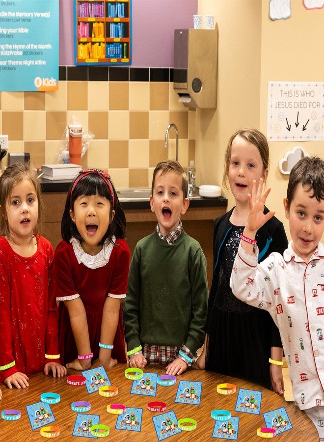 Moon Boat 60PCS Happy Birthday Jesus Party Supplies Set: Christian Silicone Bulk, Christmas Decorations Gift Bags Favors - Image 3