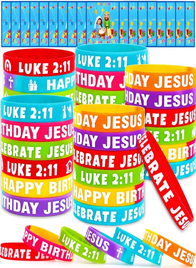 Moon Boat 60PCS Happy Birthday Jesus Party Supplies Set: Christian Silicone Bulk, Christmas Decorations Gift Bags Favors - Image 1