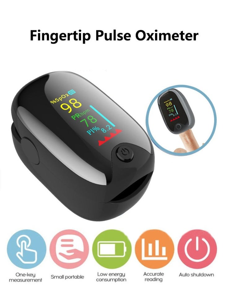 شاربدو جهاز قياس التأكسج المحمول بمشبك الإصبع للكشف عن تشبع الأكسجين في الدم طبيًا، ومراقبة النبض ومعدل ضربات القلب في المنزل - Image 4