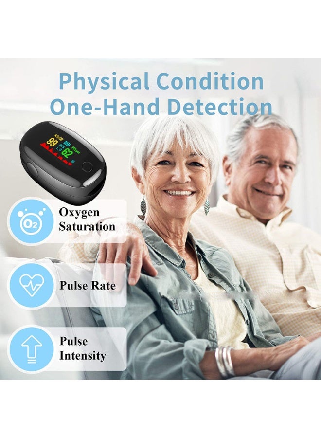 شاربدو جهاز قياس التأكسج المحمول بمشبك الإصبع للكشف عن تشبع الأكسجين في الدم طبيًا، ومراقبة النبض ومعدل ضربات القلب في المنزل - Image 5