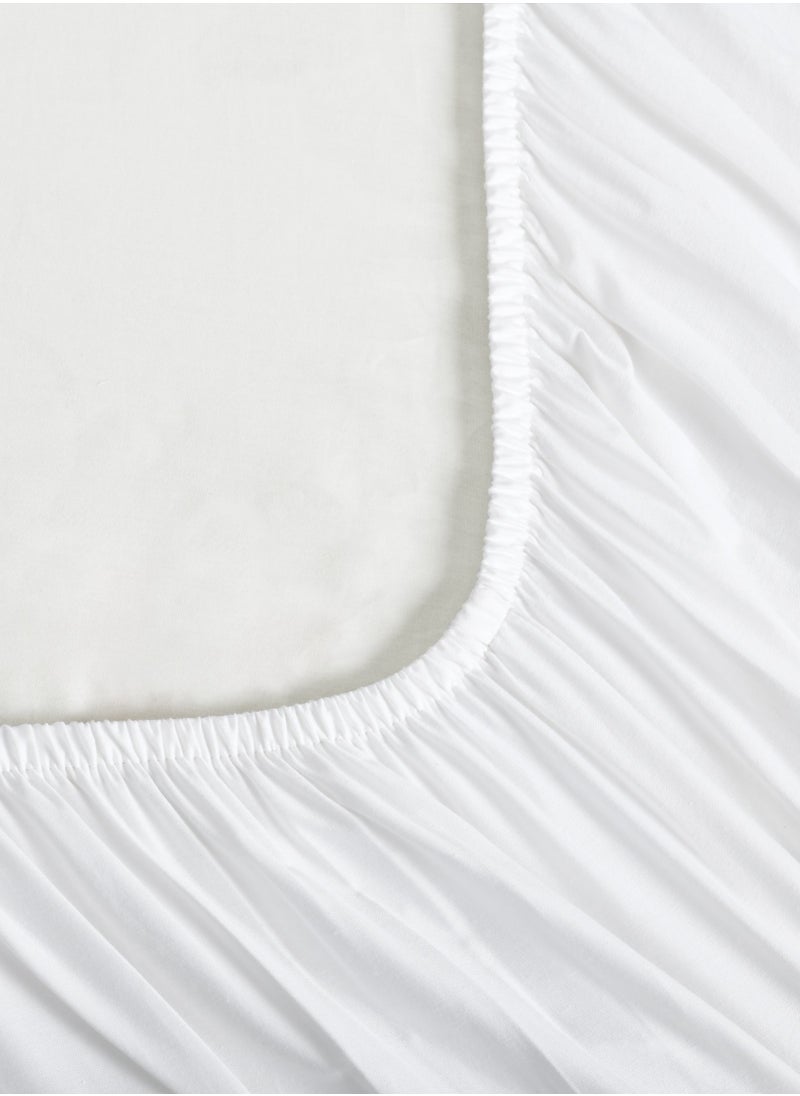 Cotton Fitted Sheet Set,  100% Cotton, 200 TC, 2 Pieces Single Size with 30 cm Deep Pocket - pzsku/ZD89D563BACF83EDDD2CFZ/45/_/1711528583/62564414-e8c2-45e8-8a24-154a50c04411