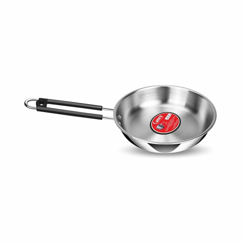 CAMRO Triply Artisian Mini Fry Pan 8 No, 500 Gm | Induction Friendly Dishwasher Safe | Induction & Gas Stove Compatible Frying Pan, Omelette Pan | 6 Year Warranty
