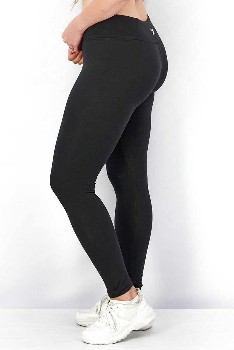 Reebok Women Sport Fit Training Cotton Leggings, Black - Image 4