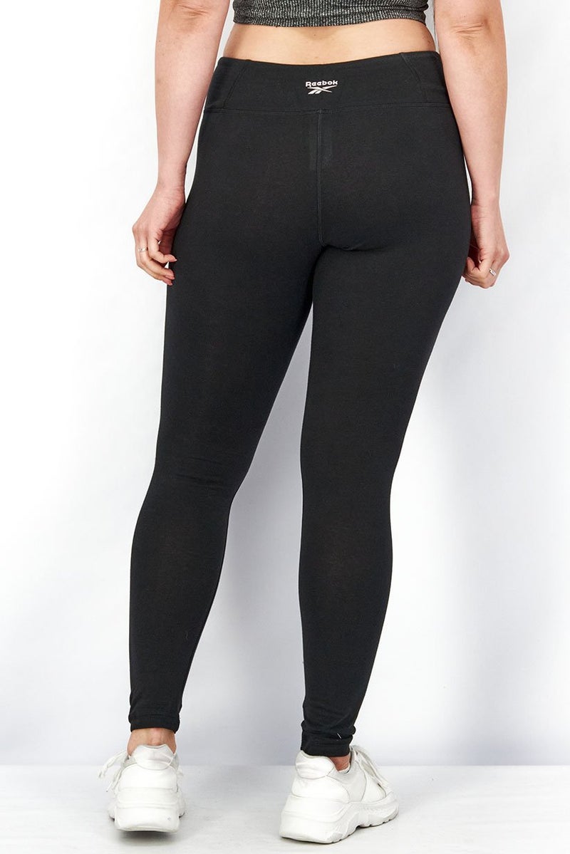 Reebok Women Sport Fit Training Cotton Leggings, Black - Image 2