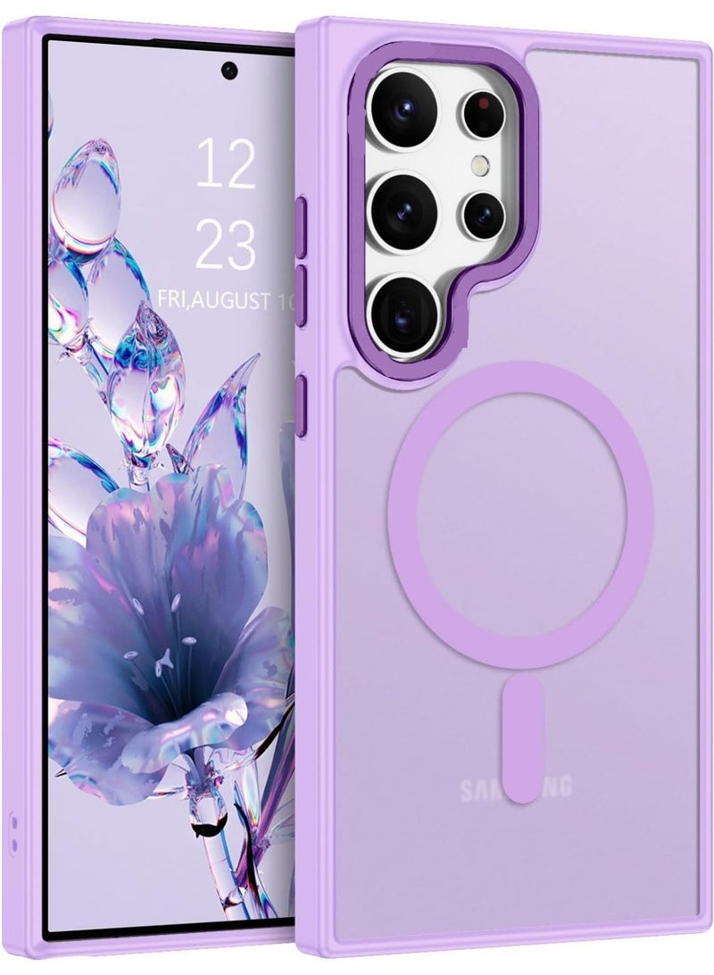 JSJM S25 ULTRA BLC JSJM Back CASE with Magsafe Charging FOR SAMSUNG GALAXY S25 ULTRA ( Design 137 ) [Purple Color] - Image 1