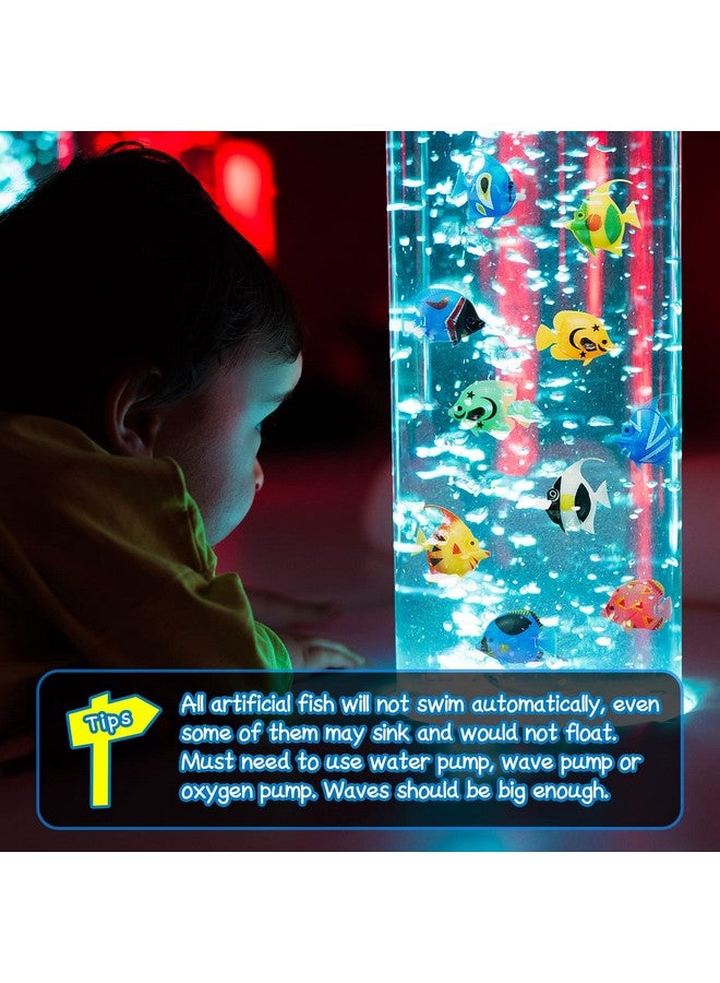 Weewooday 20 Pieces Artificial Moving Fishes Plastic Floating Fishes Lifelike Fish Ornament Aquarium Decorations For Fish Tank (Random Style) - Image 3