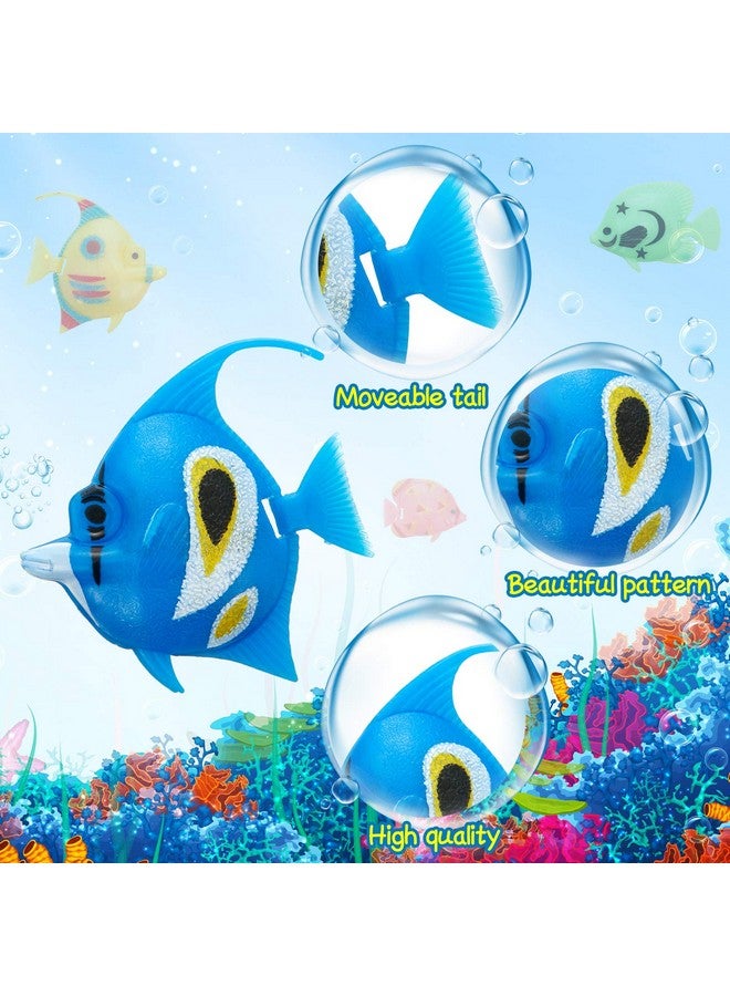 Weewooday 20 Pieces Artificial Moving Fishes Plastic Floating Fishes Lifelike Fish Ornament Aquarium Decorations For Fish Tank (Random Style) - Image 2